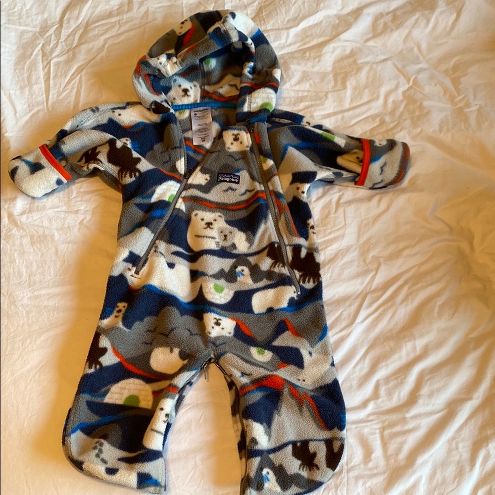 Patagonia Baby Fleece Hooded Onesie